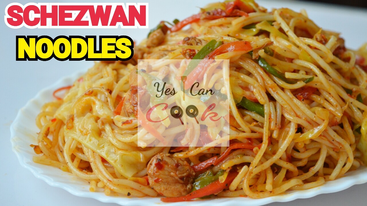 Schezwan Cheese Noodles Recipe