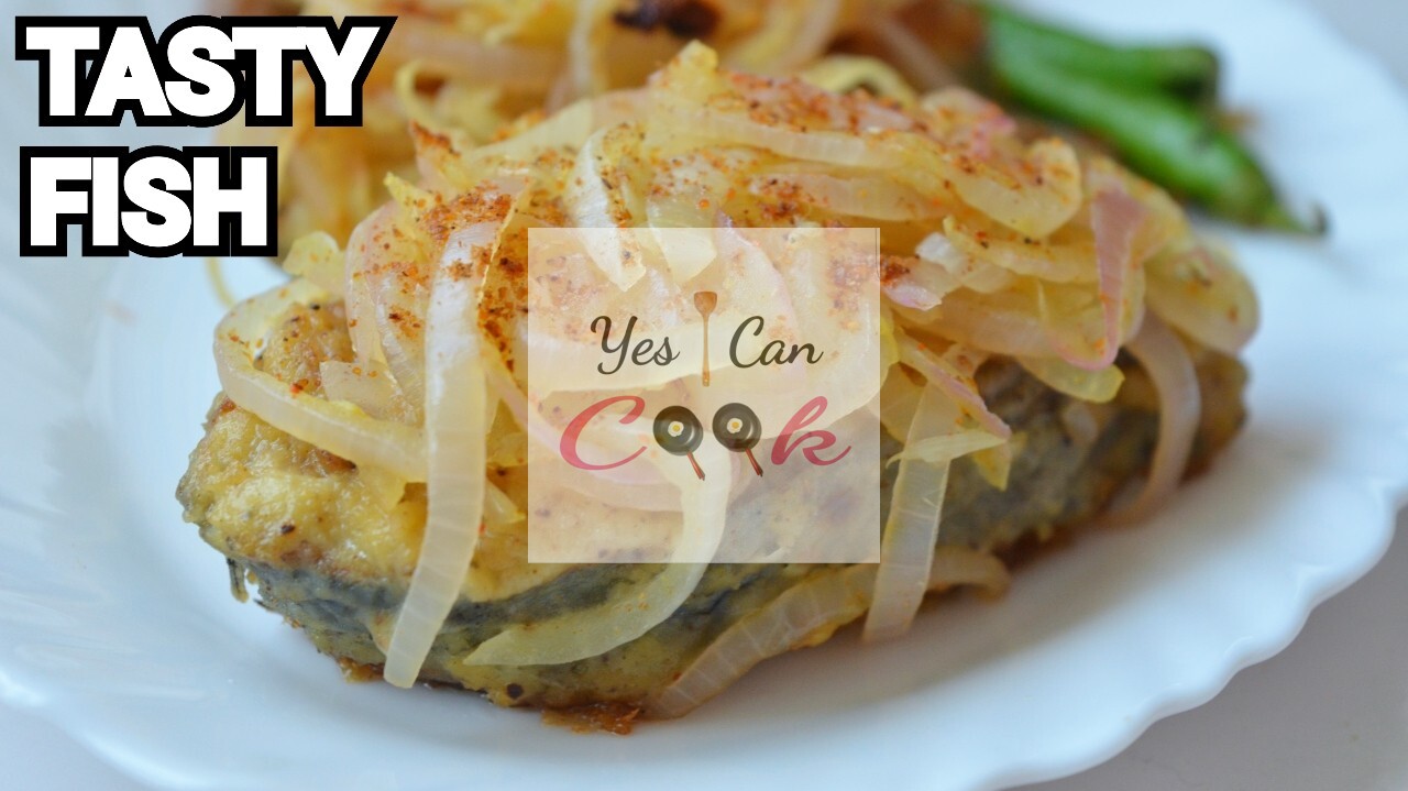 Shallow Fish with Fried Onion