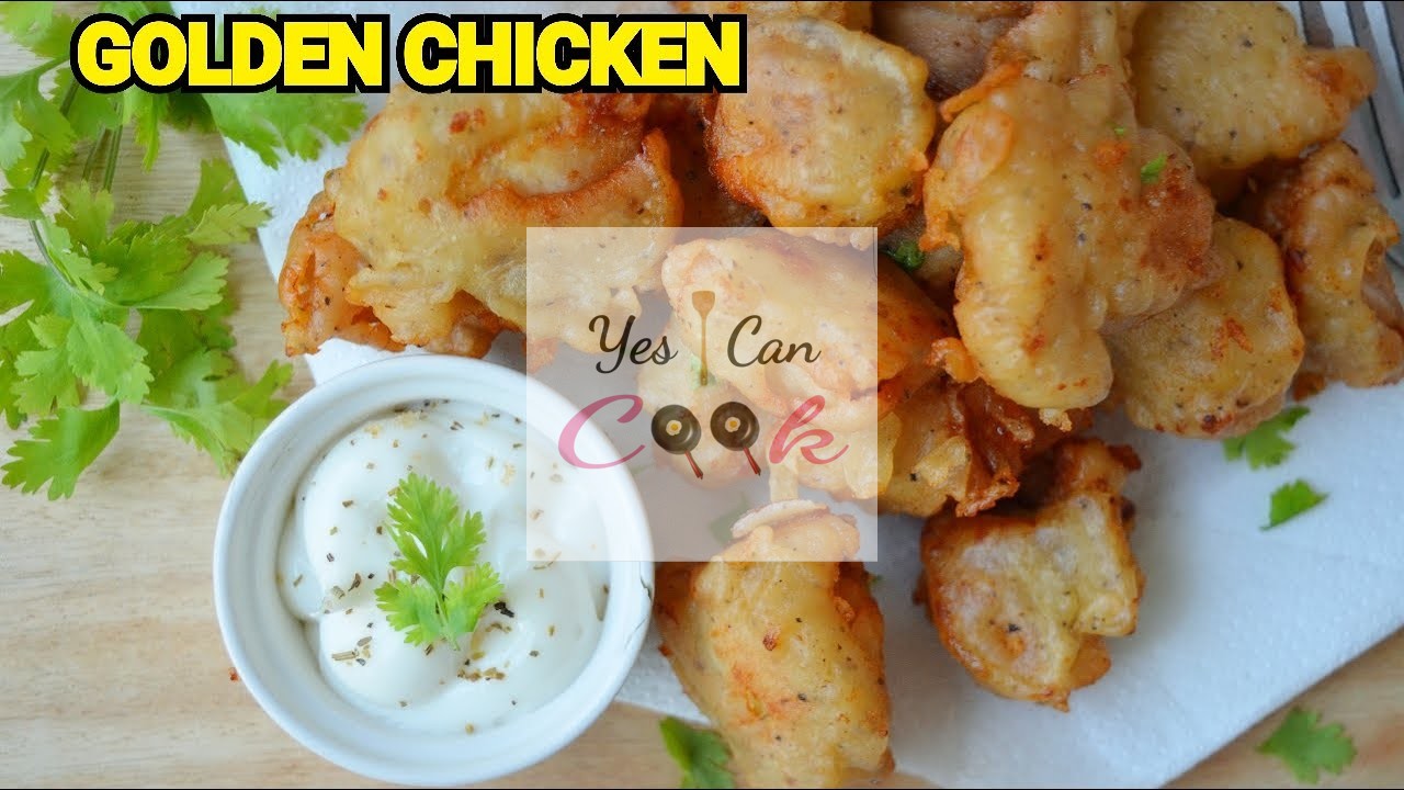 Golden Chicken Bites Recipe by Yes I can Cook