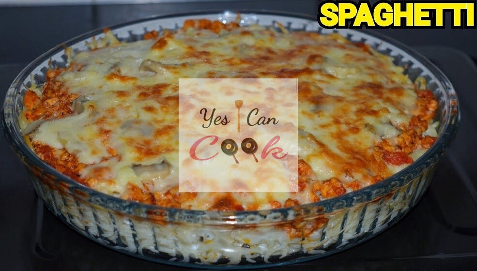 Bakcen Chicken Cheese Spaghetti