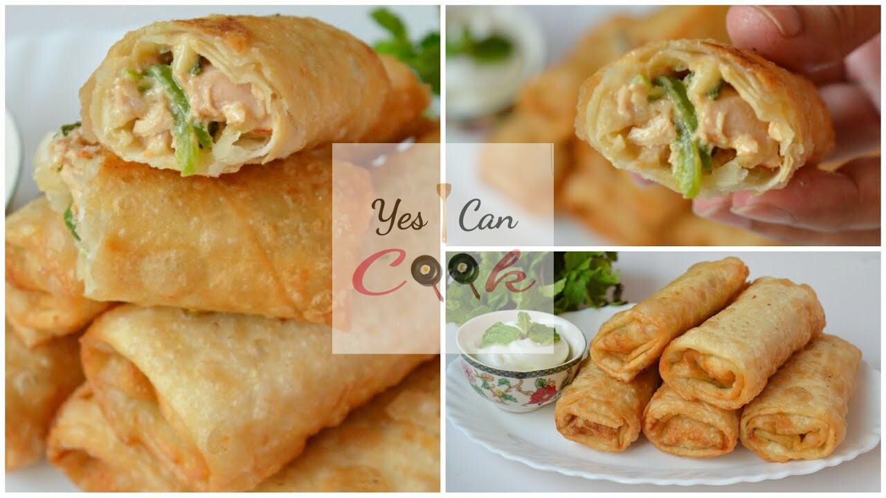 Creamy Chicken Mint Rolls