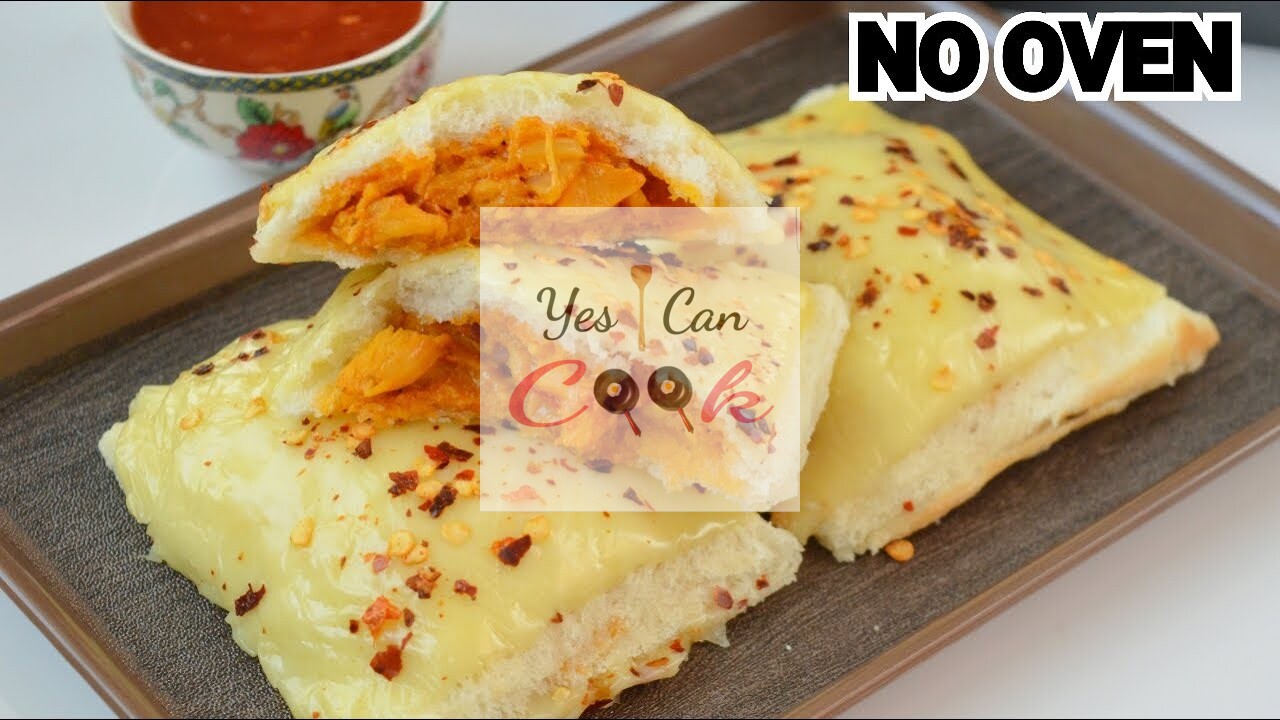Bread Pizza Puffs without Oven