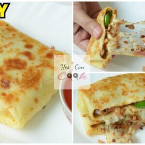 Mutton Cheesy Crepes