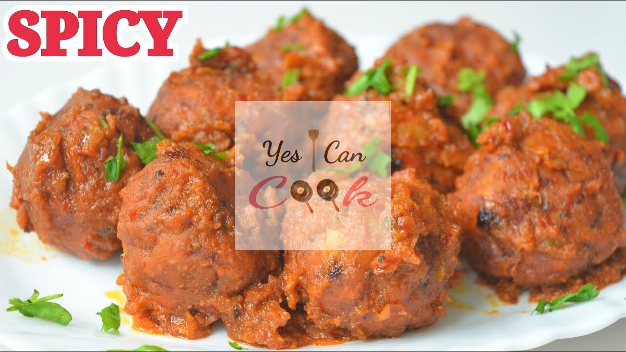Chicken Balls with Spicy Sauce