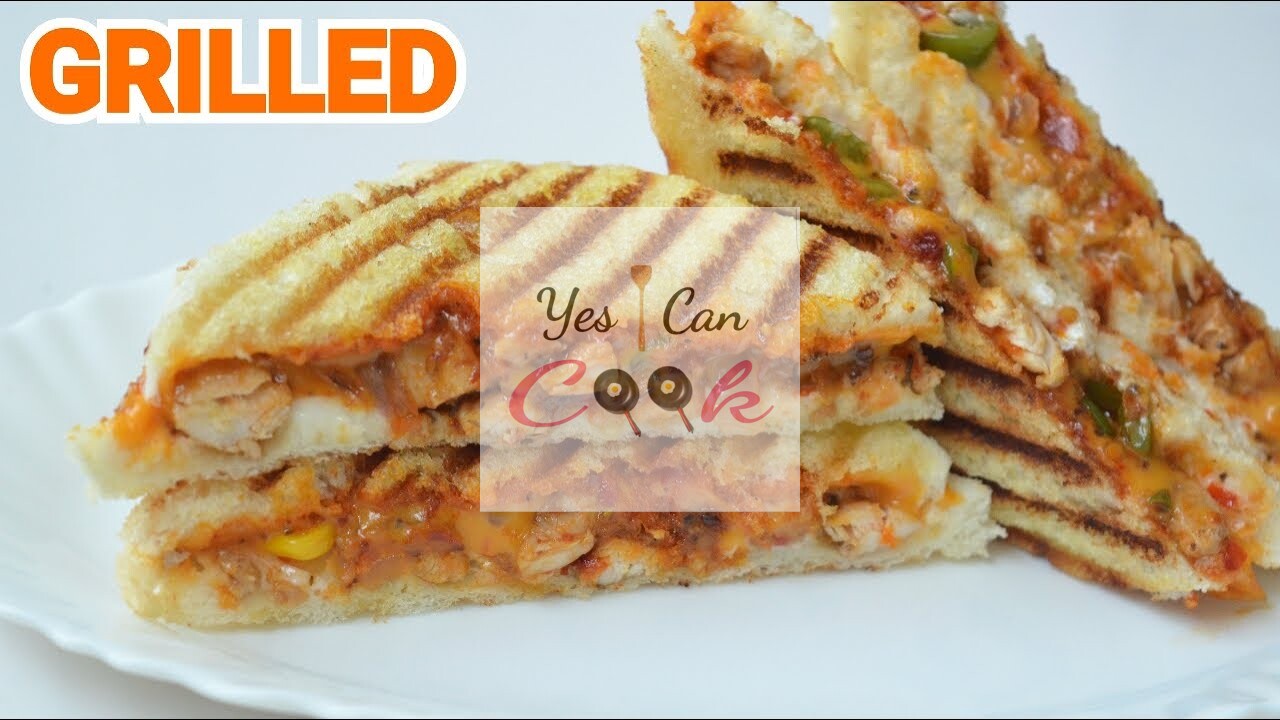 Schezwan Chicken Grilled Sandwich