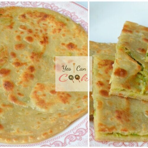 Matar Cheese Paratha