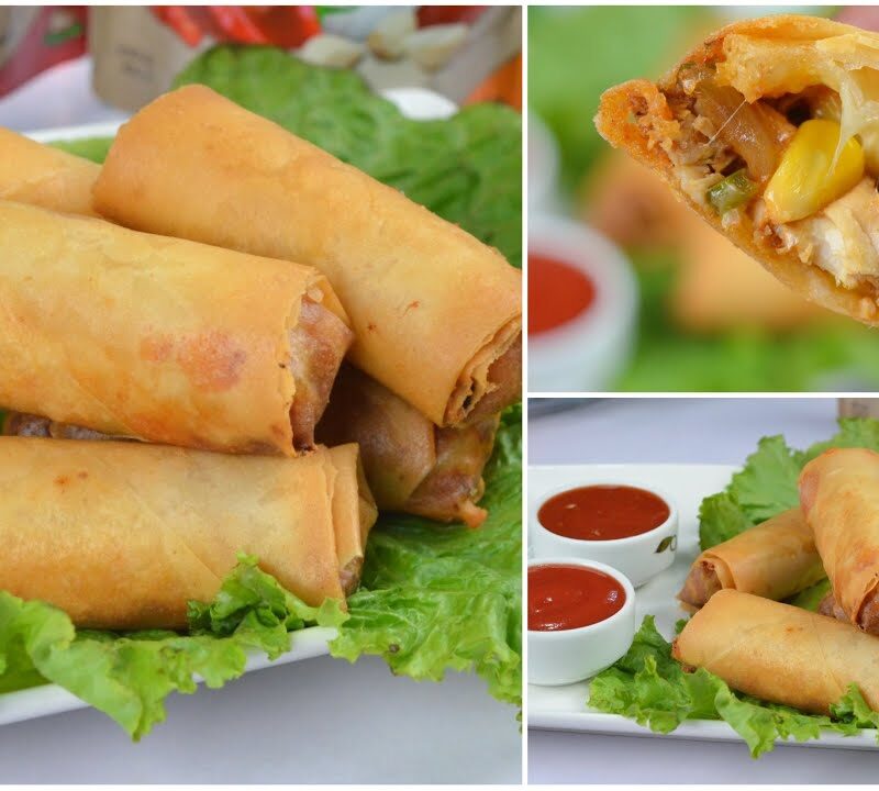 Chicken Corn Crispy Rolls