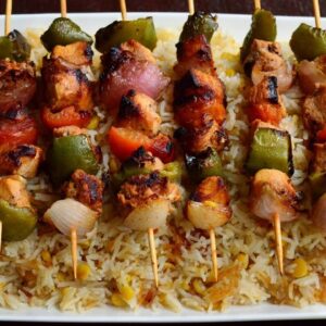 Irish Rice with Shashlik Sticks