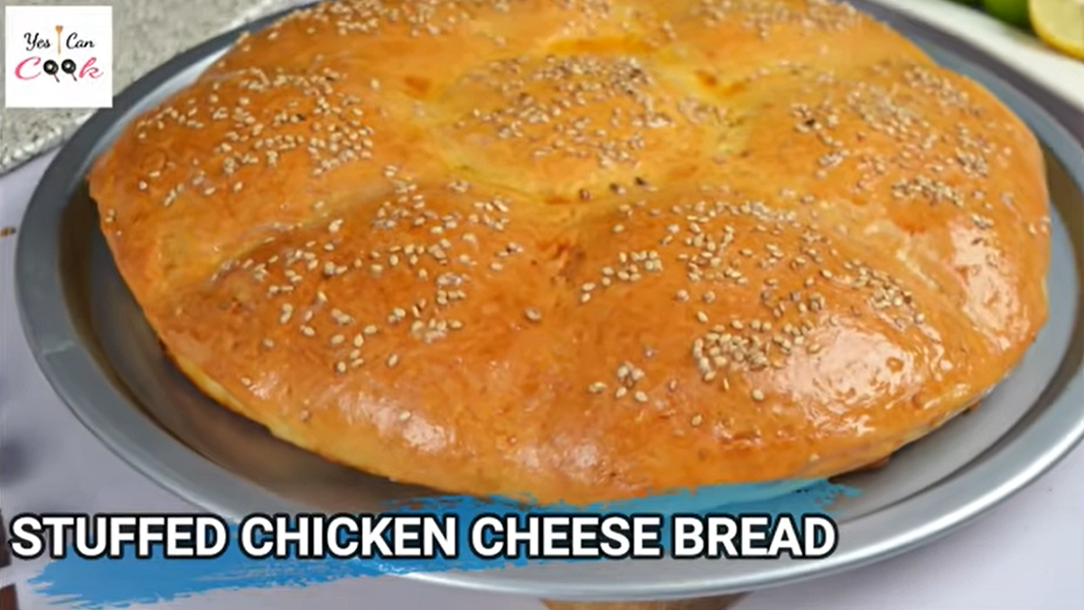 Stuffed Chicken Cheese Bread
