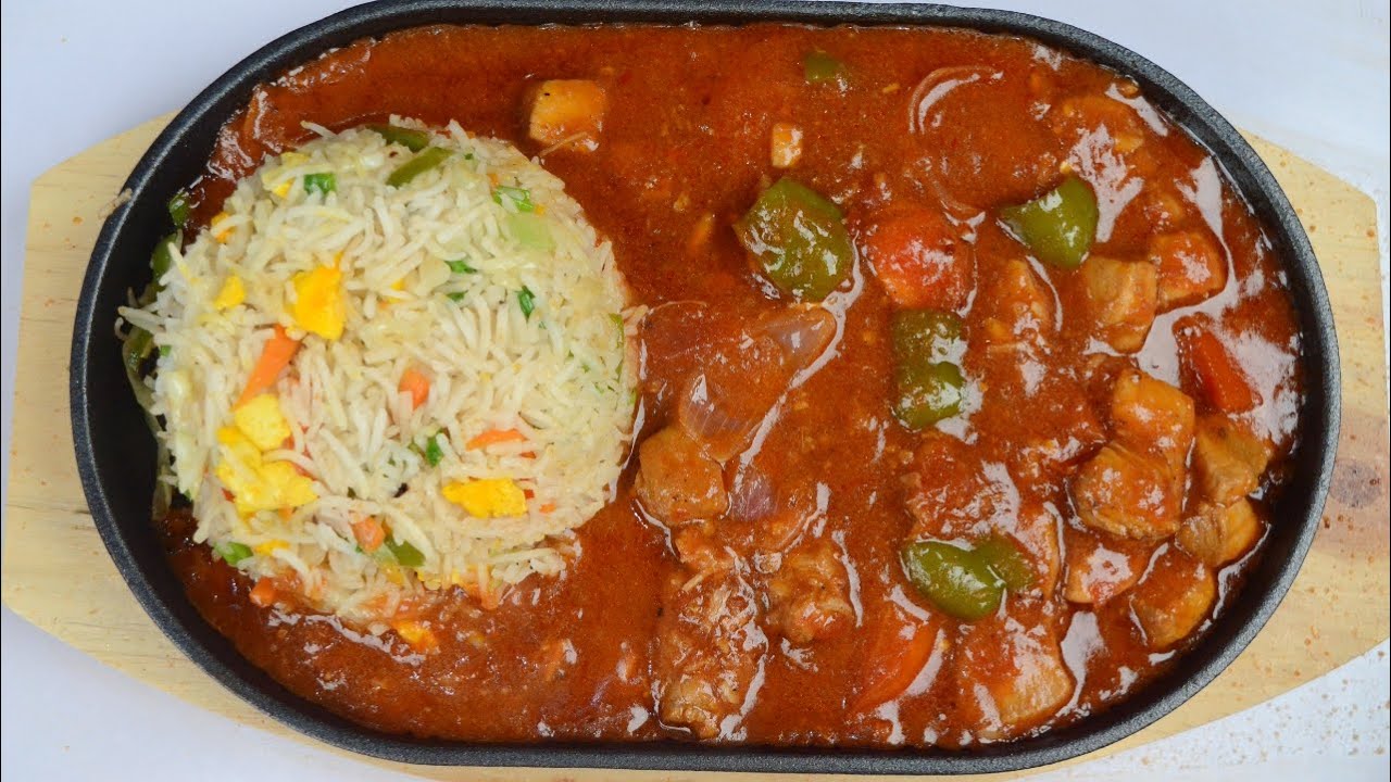 Sizzler Shashlik and Fried Rice Recipe
