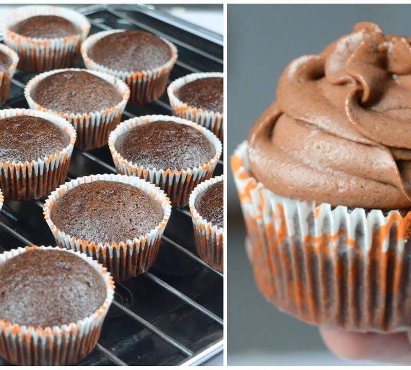 Super Soft and Easy Chocolate Cupcakes Without Butter & beater