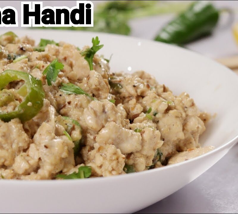 White Chicken Keema Handi