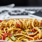 stir fry noodles in bowl