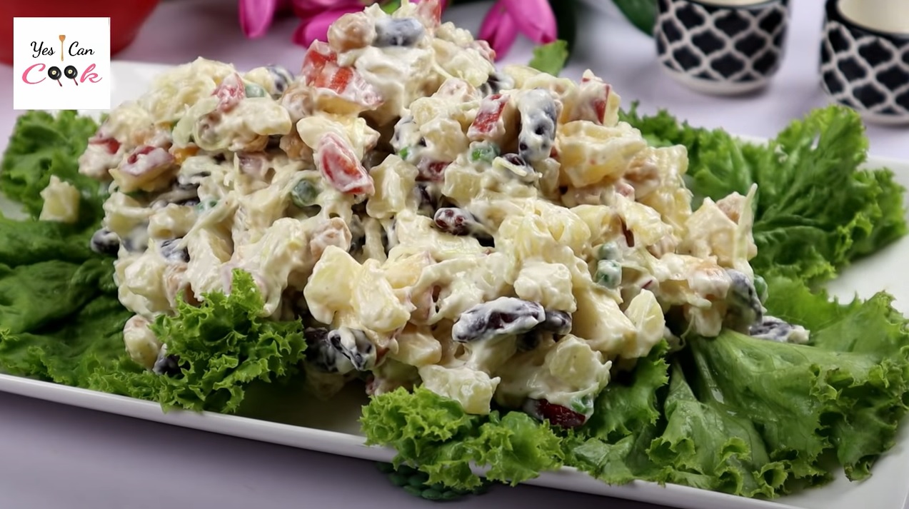 Delicious Russian Salad Chaat